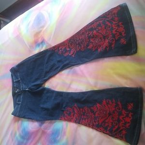 Vintage JNCO low rise bellbottom jeans